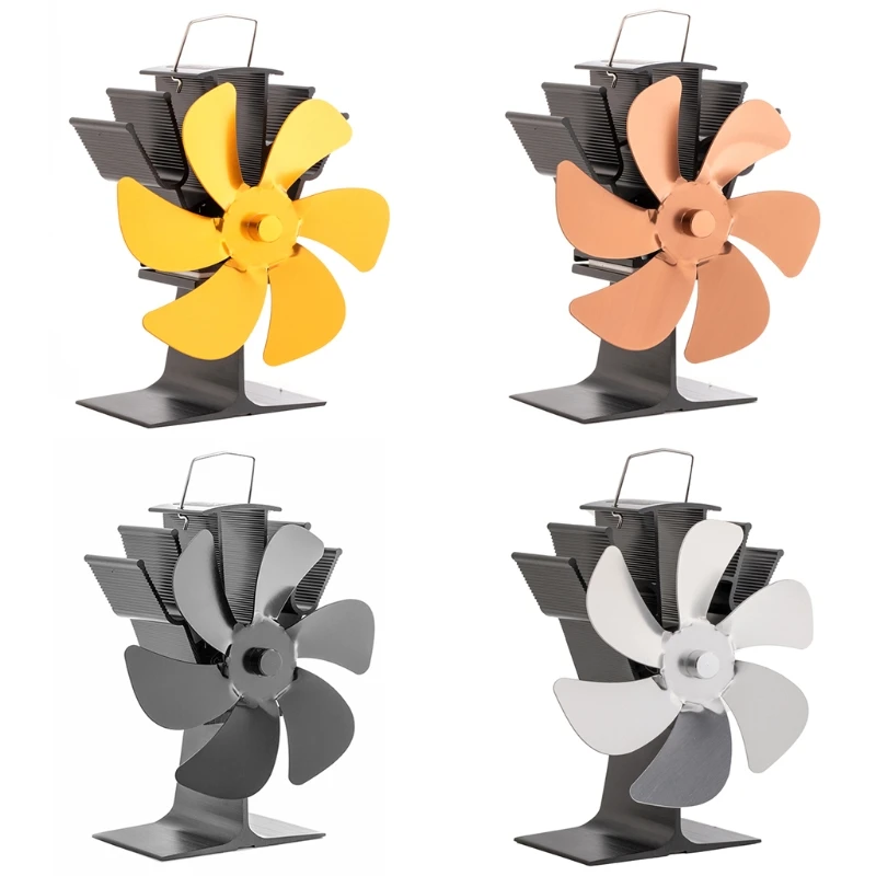 

SF305G 6-лопастной вентилятор для домашней каминной печи с тепловым приводом, эффективный нагрев