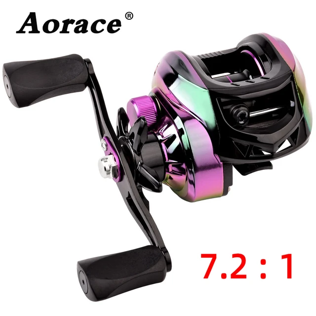 Sougayilang Purple Baitcasting Fishing Reel 7.2:1 High Speed Gear Ratio  Super-smooth Fishing Reel Max Drag 10kg Fishing Reels - AliExpress