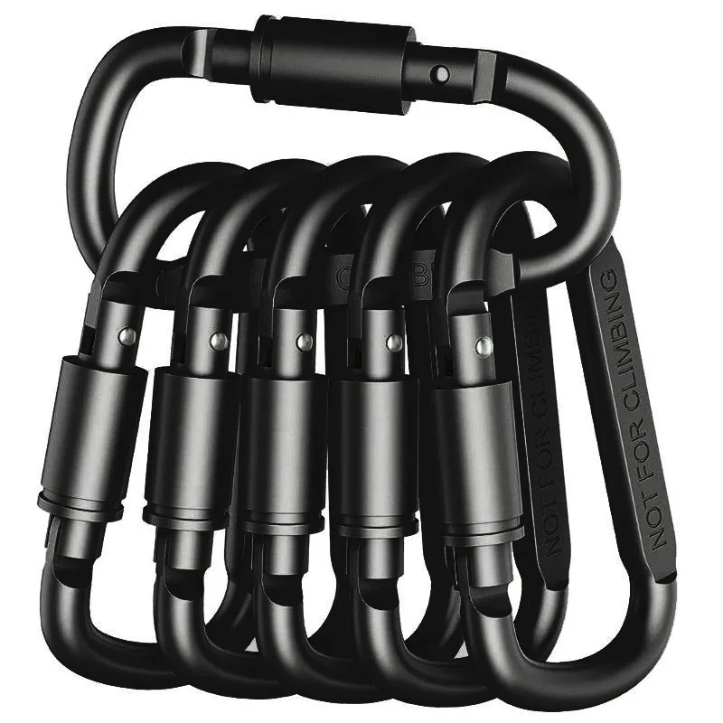 Aluminum carabiner in use