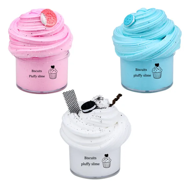 DIY Fluffy Modeling Clay Antistress Soft Polymer Clay Slime Charms Supplies Scented Light Plasticine Gum Toys Stress Relief Toys 3