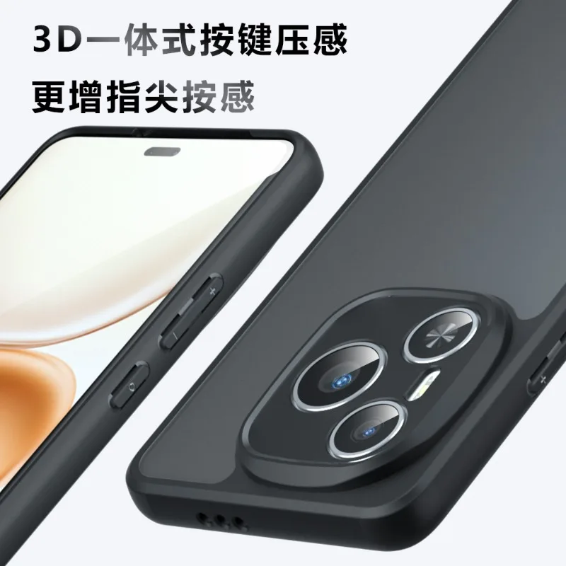 Shockproof Transparent Matte Acrylic Case - Luxury Hard PC Bumper