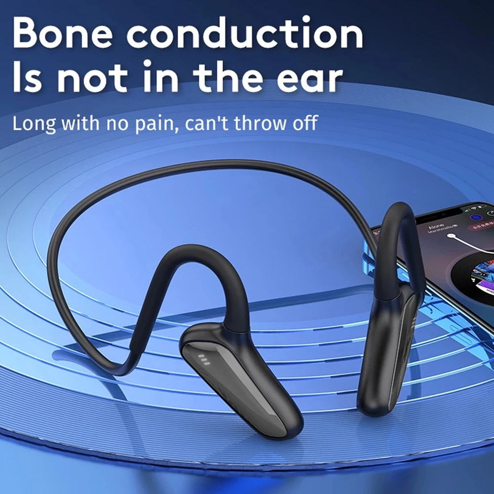 

Wireless Bluetooth Headset Air Bone Conduction Sport Edition Running M-D8 High Quality Stereo Audio For All Brands Of Smartphone