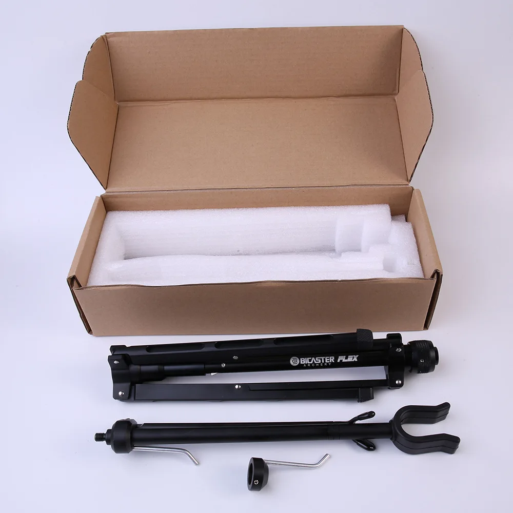 Bicaster Archery Bow Stand Automatic Foldable Stainless Steel for Shooting Hunting Recurve Bow Longbow Takedown Bow