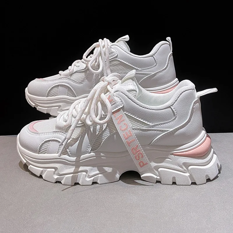 

Women Platform Sneakers Tenis Feminino Summer Female Outside Walking Shoes Ladies Wedges Casual Mesh Breathable Zapatos Mujer