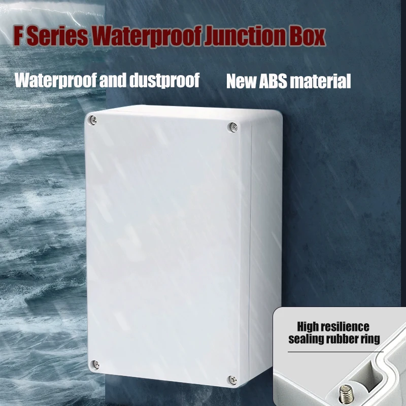 กล่องต่อสายไฟกันน้ำแบบ F สำหรับภายนอกอาคาร - กล่องกันน้ำสำหรับการตรวจสอบภายนอกอาคาร - กล่องพลาสติกเชื่อมต่อสายไฟแบบปิดผนึก 1