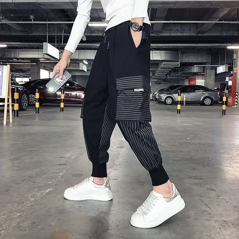 thumbnail image 1 of Pantalones cargo para hombre, pantalones harén de otoño con múltiples bolsillos, pantalones holgados Y2k con múltiples bolsillos, novedad de 2025, pantalones largos de calle de alta calidad, 1 of 5