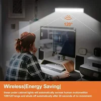 PIR Motion Sensor LED Under Cabinet Lamp Dimmable Rechargeable Night Light Stairs Closet Room Aisle Tube Bar Detector Bulb 2