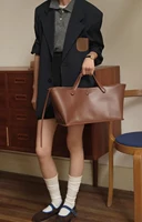 Sac à main fourre-tout en toile et cuir pour femmes, sac à bandoulière pour les aisselles, loisirs polyvalent, décontracté, Chic, élégant, pochette 5