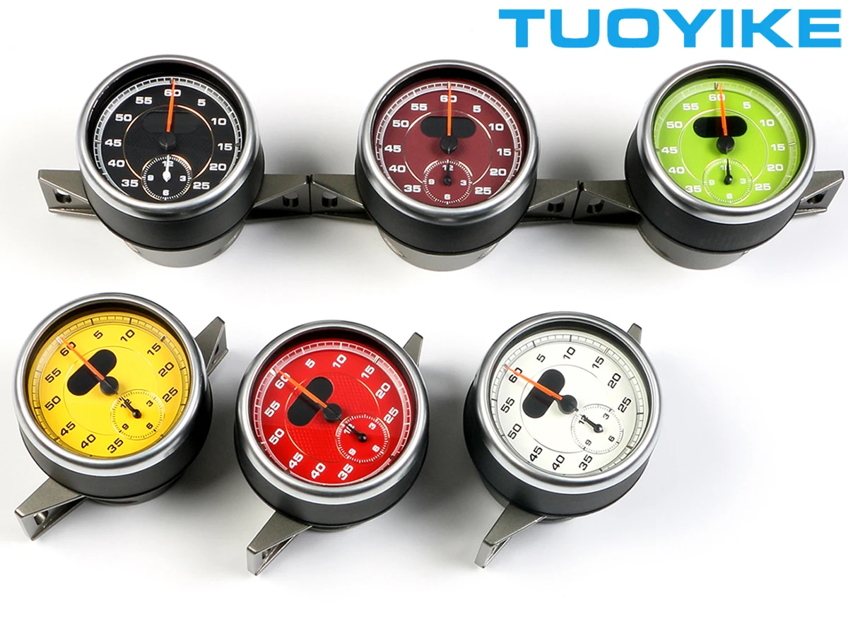 Cronómetro para tablero de consola, reloj central, brújula