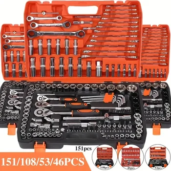 53PCS Auto Mechanic Tool Kit 1