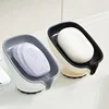 Suction Cup Soap Dish with Drain Water Punching Free Soap Holder Household Light Luxury Bathroom Soap Container Bathroom Supply 1