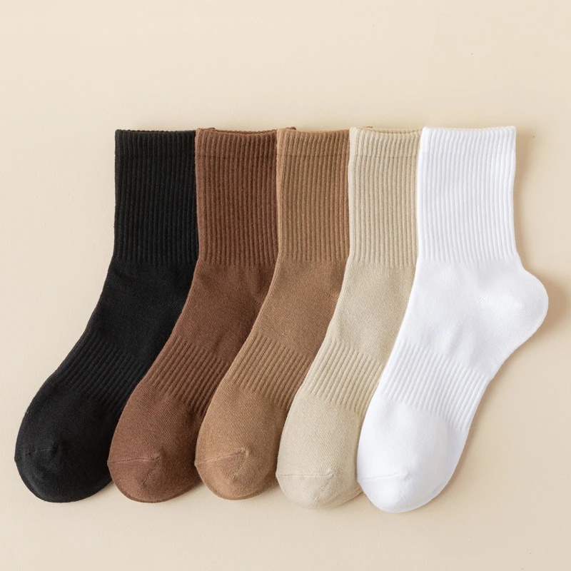 

5 Pairs Socks New Men Sports Breathable Socks Long Tube Cotton Socks Skateboard Casual Men and Women Couples Fashion Essentials