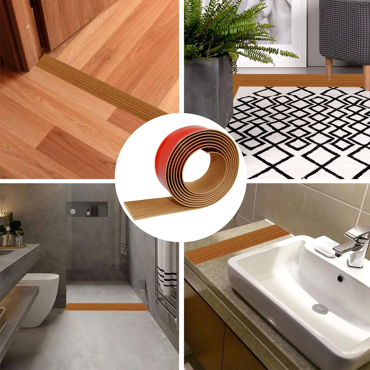 Description Picture 5 of itemFloor Transition Stripflat Divider Strippress Threshold Seam Stripfloor Gap Crimp Edge Stripdecorative