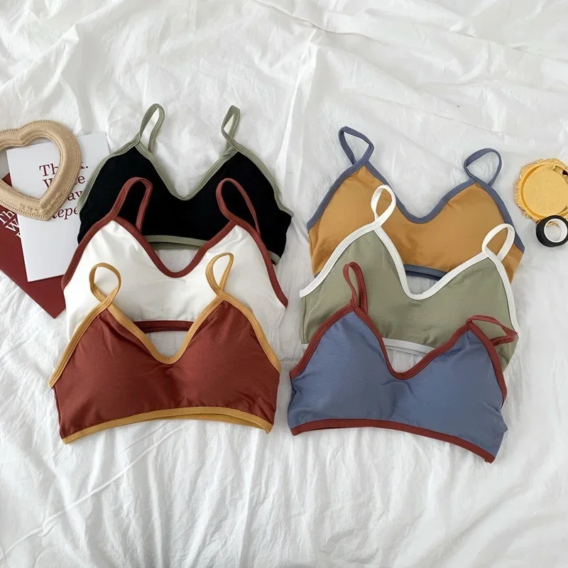 Girls Bra Tube Tops Cotton Teenager Underwear Summer Lingerie Training Sport Kids Brassiere Bra
