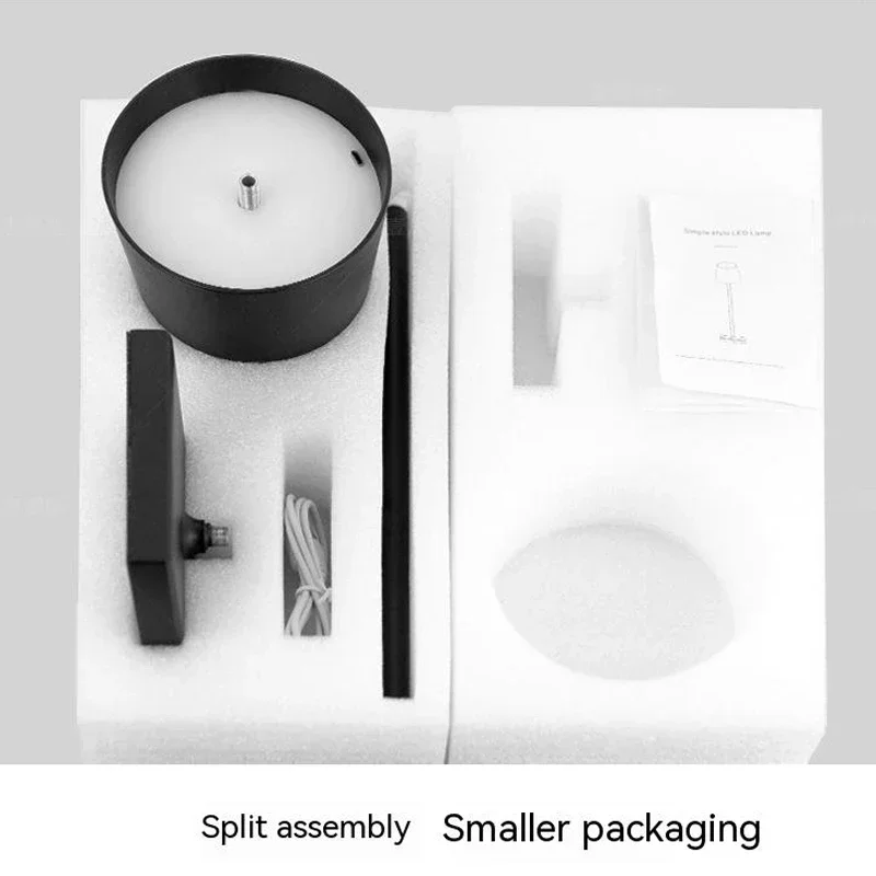 Cordless Table Lamp Dimmable Bedside Lamp Restaurant Atmosphere Lighting for Indoor and Outdoor Metallic Black 6
