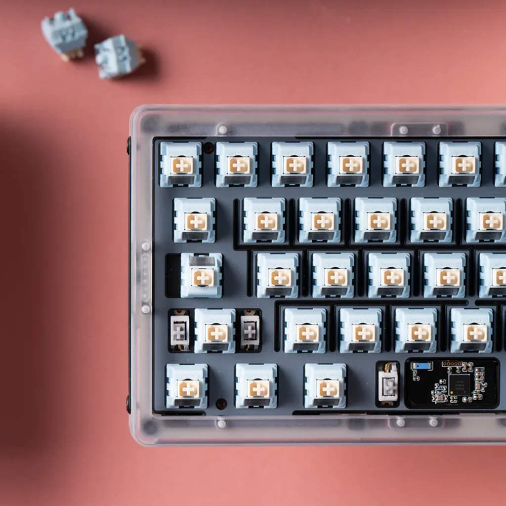 XLLAB x LICHICX 요거트 사일런트 스위치 35g 45g 리니어 무소음 핫스왑 PC PA66 POM 스템 스위치 기계식 키보드 무소음 스위치