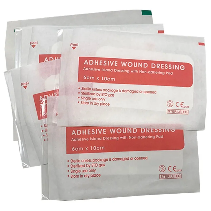 10pcs/lot Baby Bandages Wound Dressing Non-woven Fabrics First Aid Breathable Self-adhesive Dressings Paste Patches Bandaids