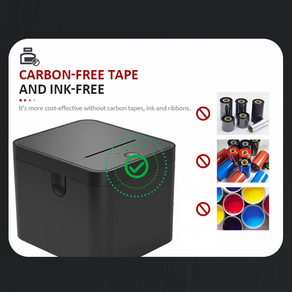 Cankypu 58 mm thermische labelprinter USB-bon afdrukken Stickers Maker Compatibel met Android & IOS & Windows voor verzending Verzenden press Barcodes Mailing Labels Supermarkt Winkel Thuisbedrijf