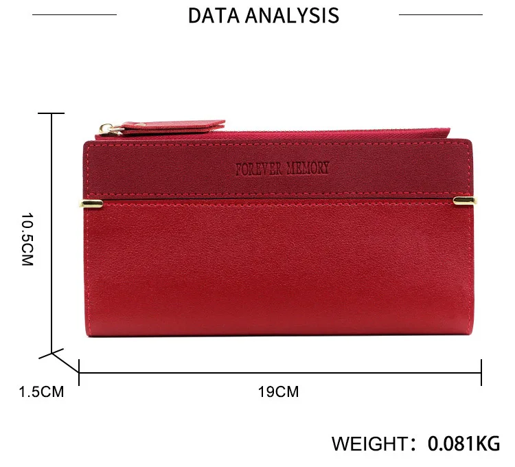 Neue Frauen lange Brieftaschen Handtasche Reiß verschluss Münz tasche weibliche Geldbörse Foto halter Kreditkarten inhaber Frauen Clutch Brieftasche – Detail 29
