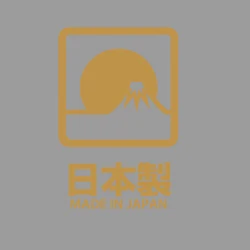 Sunset Over Mount Fuji - Premium Japanese Stickers - S (Golden color)