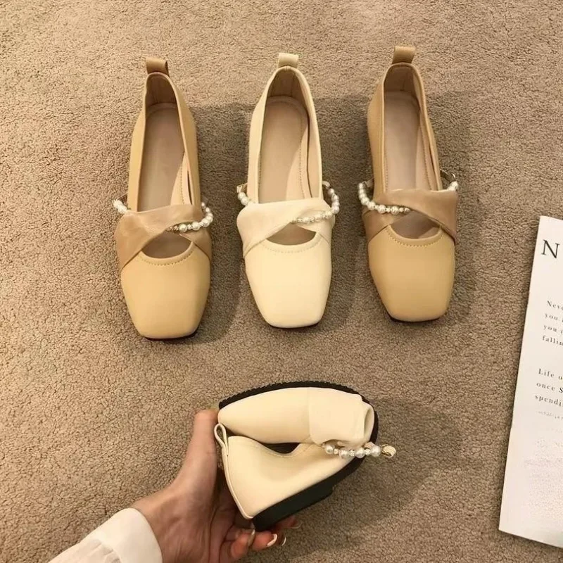 

Туфли женские на плоской подошве, без застежки, дышащие, без каблука