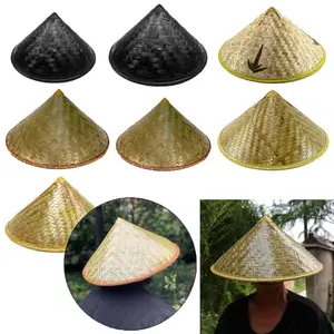 Accessoire chapeau vietnamien adulte en paille