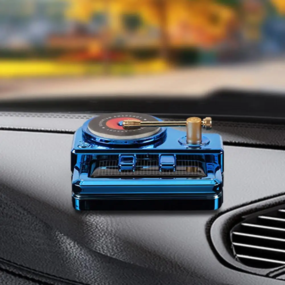 Diffuseur de parfum de voiture rotatif, lecteur solaire, piano,  tourne-disque, arôme de voiture, désodorisant, accessoires d'intérieur, 1  ensemble - AliExpress