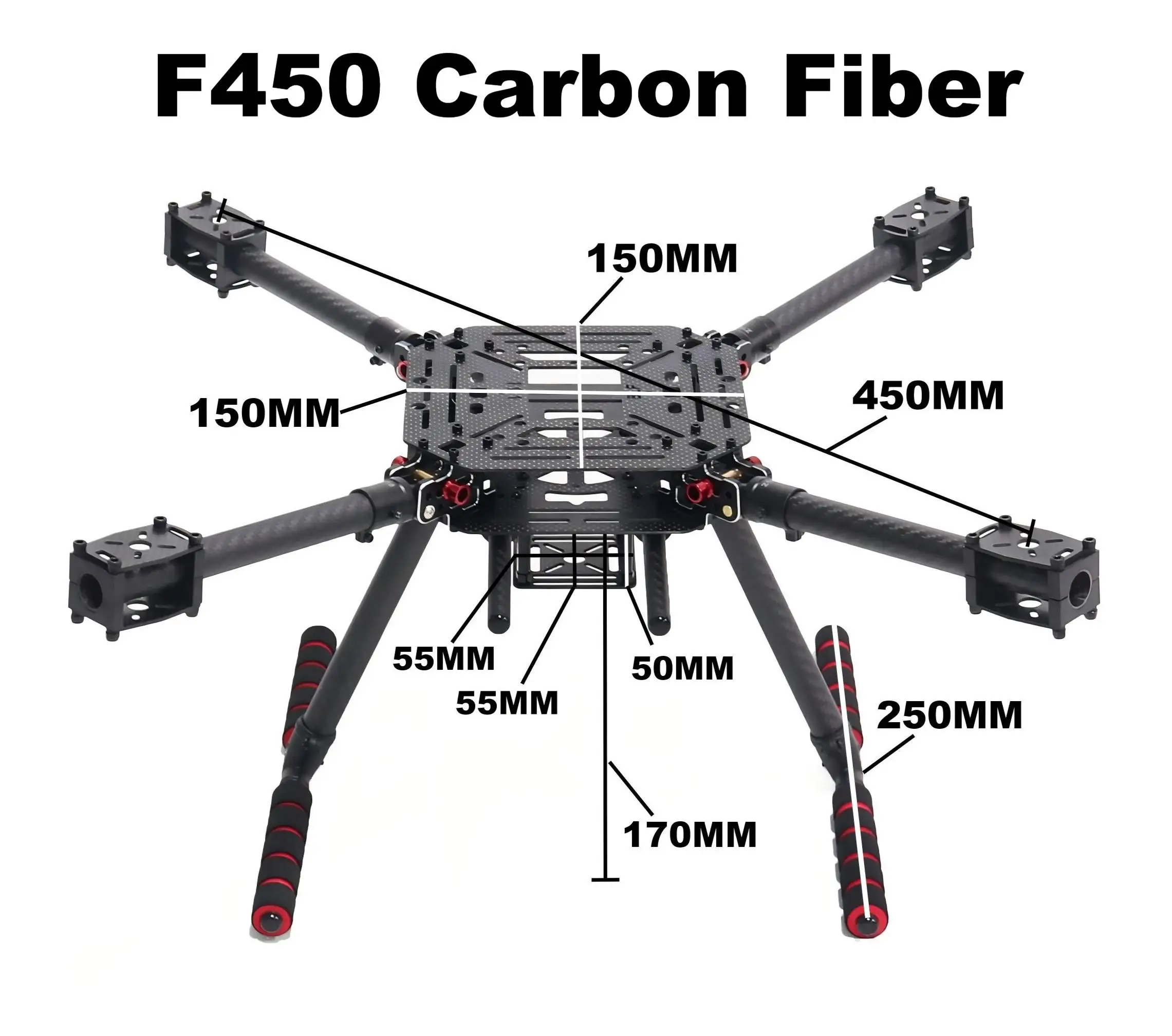 ตัวเลือกสินค้า กรอบฐานล้อ 4 เพลา สำหรับโดรน FPV 2212/2216