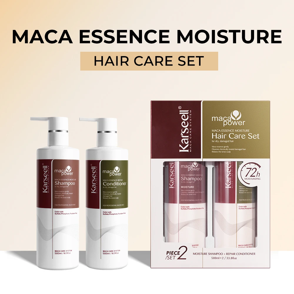 Karseell Trattamento per capelli al collagene Riparazione, shampoo e balsamo per capelli secchi e danneggiati Tutti i tipi di capelli Regalo per la cura dei capelli - immagine 2