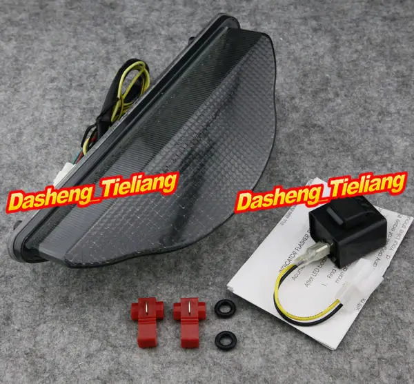 

Motorcycle Taillight Integrated LED Turn Signals Turning Lamp For Yamaha Warrior 2002 2003 2004 2005 2006 2007 2008 Smoke