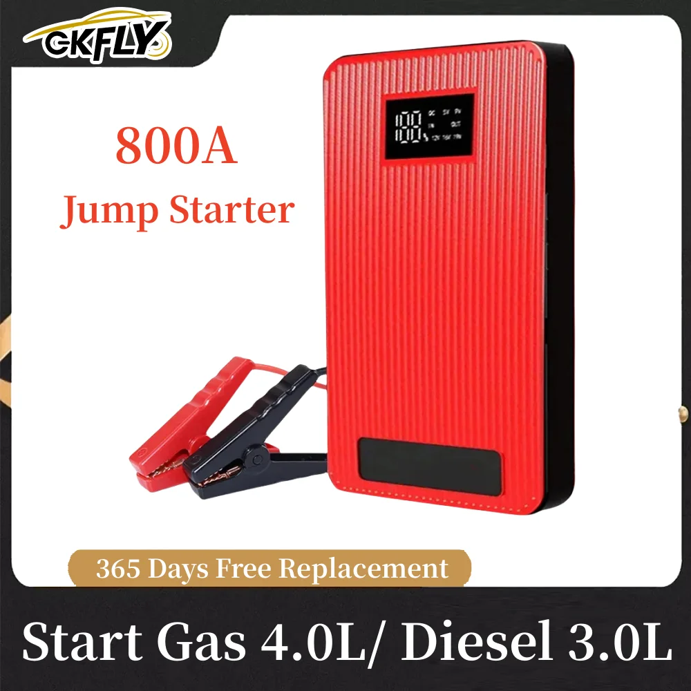 12V Auto Starthilfe 8000mah Power Bank Auto Start gerät 800a Autobatterie  Booster Notfall Buster Starthilfe Kabel - AliExpress