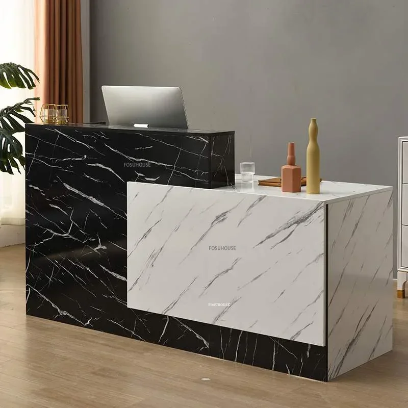 Modern Reception Desk Home Company Front Desks Hotel Welcome Commercial Beauty Salon Counter Cashier Desk Office FurnitureN