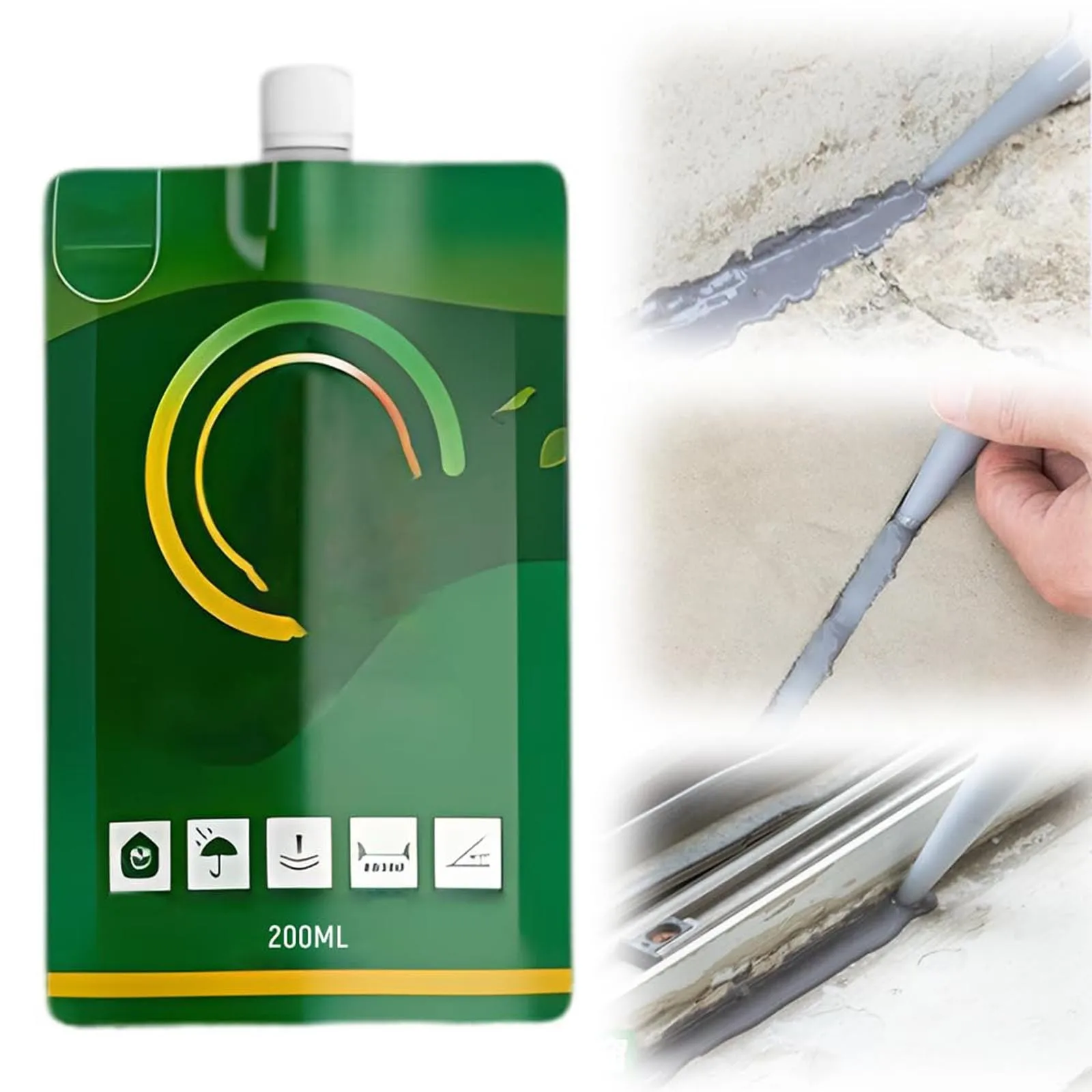Caulk Interior Concrete Sealant Floor And Wall Grouting Purpose Glue Plate Concrete Crack Sealant Wall Hole Cover Tape декор