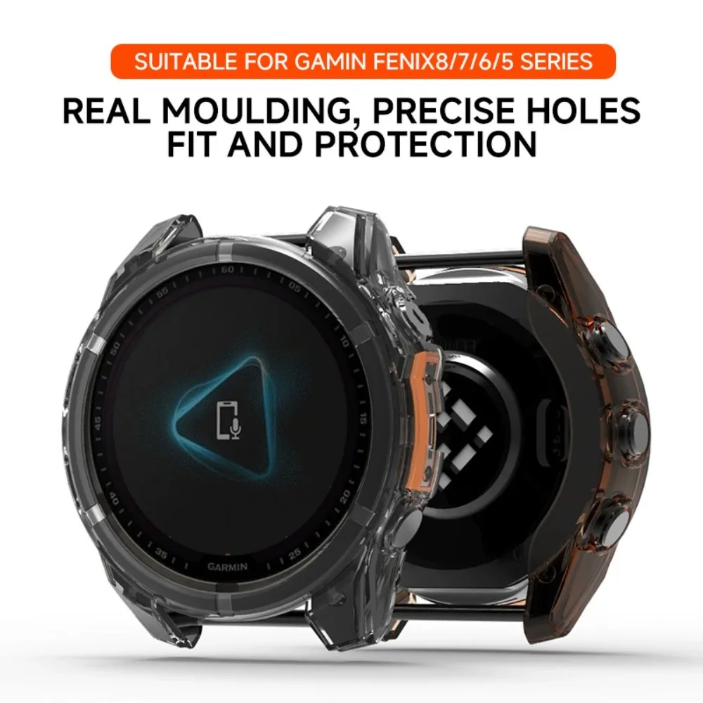 Garmin Fenix 8 TPU Protective Case – Soft, Anti-Scratch Bumper Cover