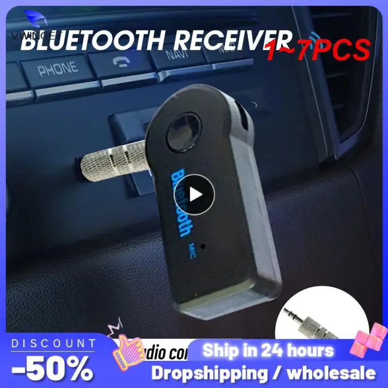 Adattatore Aux 1 ~ 7Pcs Per Auto Jack Da 3.5Mm Usb Bluetooth4.0 Ricevitore Altoparlante Auto Vivavoce Kit Per Auto Trasmettitore Musicale Audio