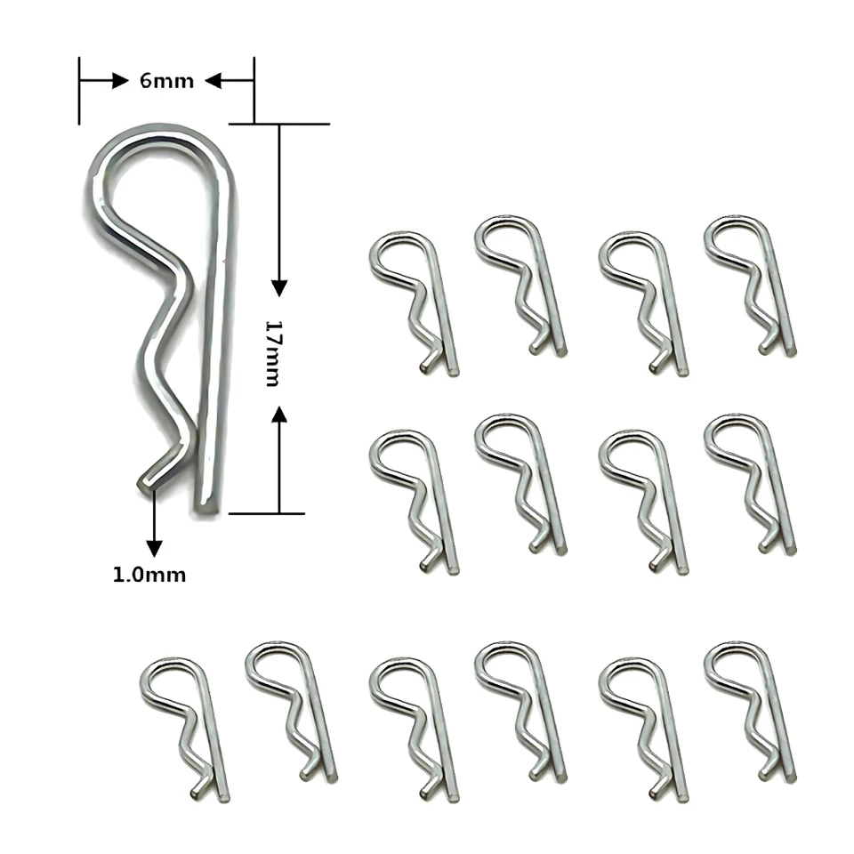 Carrosserie Rc 1 10 Clips De Carrosserie Bleu Pour Voiture RC 1/5 1/6 1/8 1/ 10 - Fixation Solide Clips Coque Voiture Rc