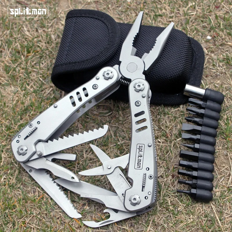 Многофункциональный инструмент Splitman G301, складные плоскогубцы, многофункциональные инструменты для повседневного использования, походный мини-нож из нержавеющей стали 440C