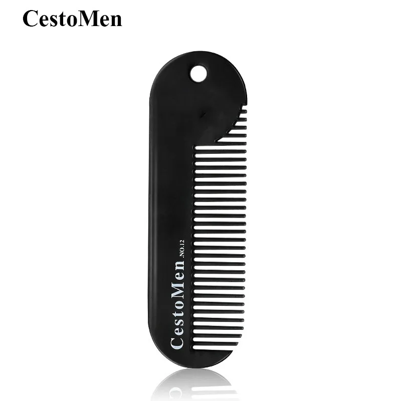 

CestoMen 1 Pcs Men Beard Pocket Comb Small Metal Hairdresser Comb Moustache Massage Anti-static Hair Combs Hair Accessories