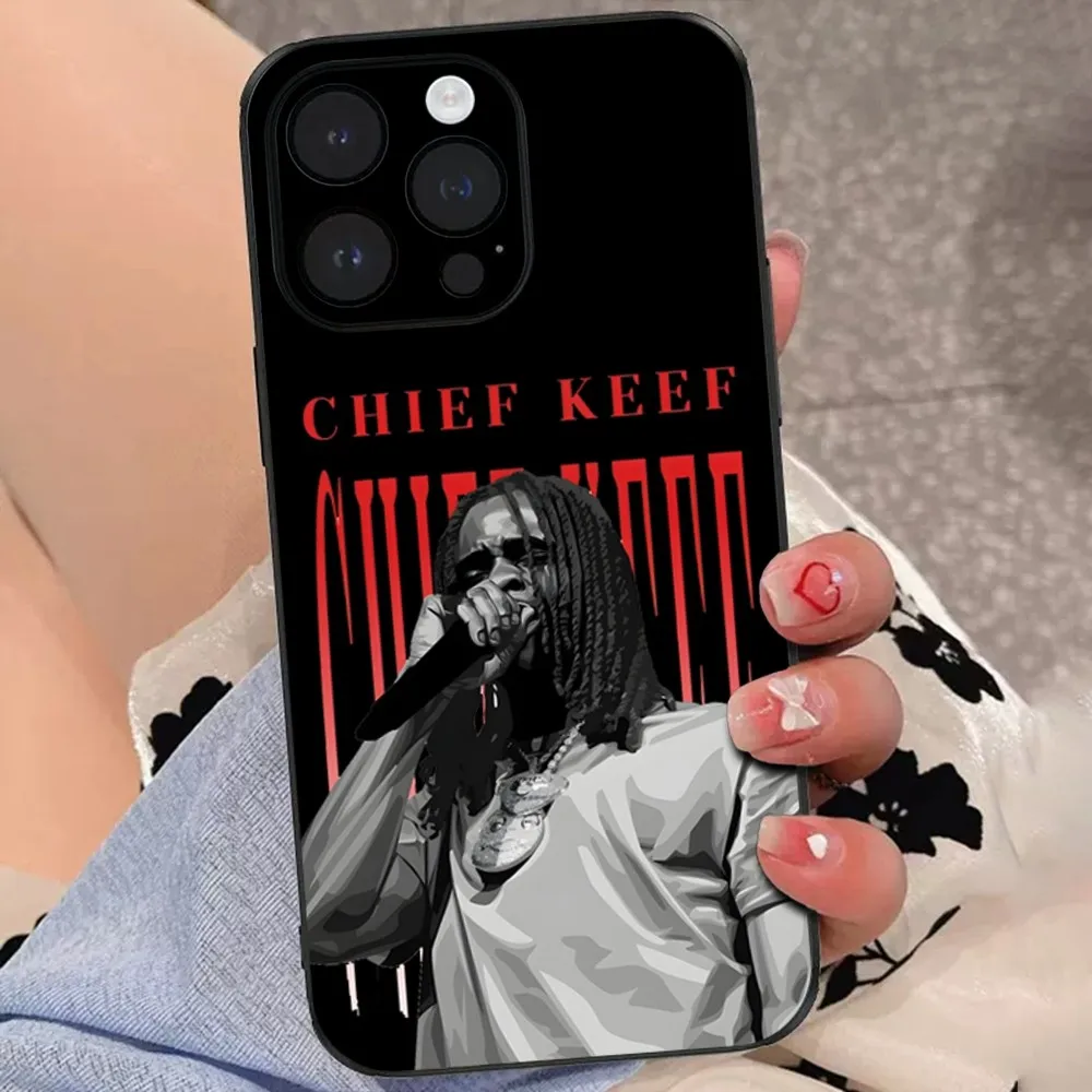 Фото Чехол для телефона Chief-Keef Rapper для iPhone 15,14,13,12,11 Plus,Pro,Max,XR,XS,X,7,8 Plus,SE, мягкий черный мини-Чехол №5
