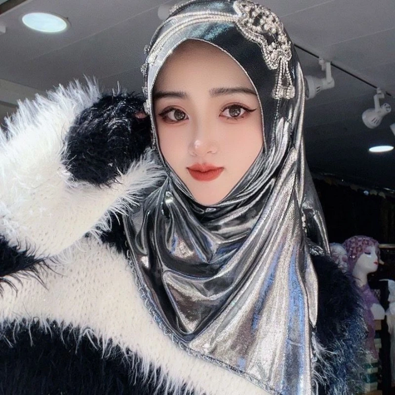 Freeshipping Hijab Muslim Women Shawl Headscarf Luxury Tassels Chiffon Scarf  Malaysia Prayer Kufi Islam Saudi Arabia Winter