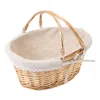Picnic Basket Wedding Ceremony Decorations Woven Willow Wicker Flower Hanging Candy Child 1