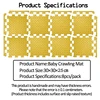 2.5CM Thick 30×30 Solid Color Baby Children's Room Game Mat Carpet Playing Activity Gym Mat Puzzle Environmental Protection Mat 6