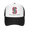 Stanford University Trucker Hats Women Mens Baseball Cap Fashion Ball Dad Caps Unisex Mesh Hats for Casual GYM Travel Headwear 6
