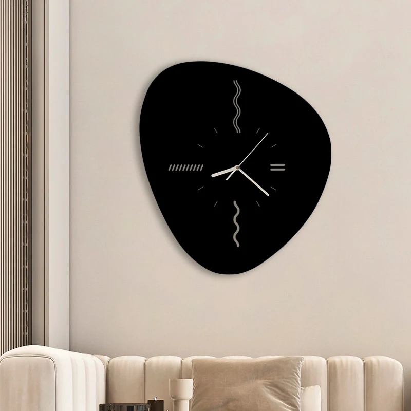 

Wall Clock Living Room Household Fashion Creative Silent Punch Free Simple Clock Restaurant Atmosphere Watch Wall Decoration