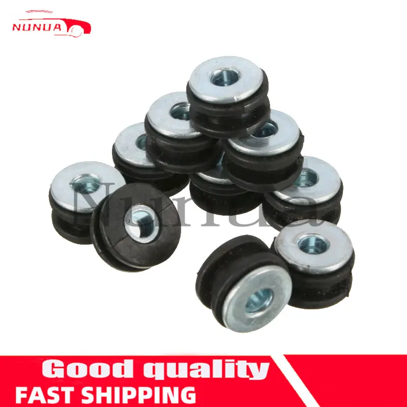 Motorcycle Side Cover Rubber Grommets Gasket Fairings 10Pcs For Yamaha For Honda Suzuki CBR GSXR Ninja ZX YZF Kawasaki motorcycle screw caps motorcycle nut covers