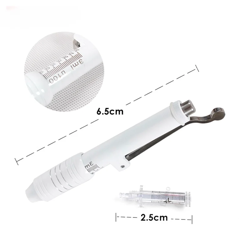 0.3ML Black/White Hyaluron Pen With High Pressure Hyaluronic Pen Gun For Anti Wrinkle Lip Lifting Atomizer Skin Lip Injection