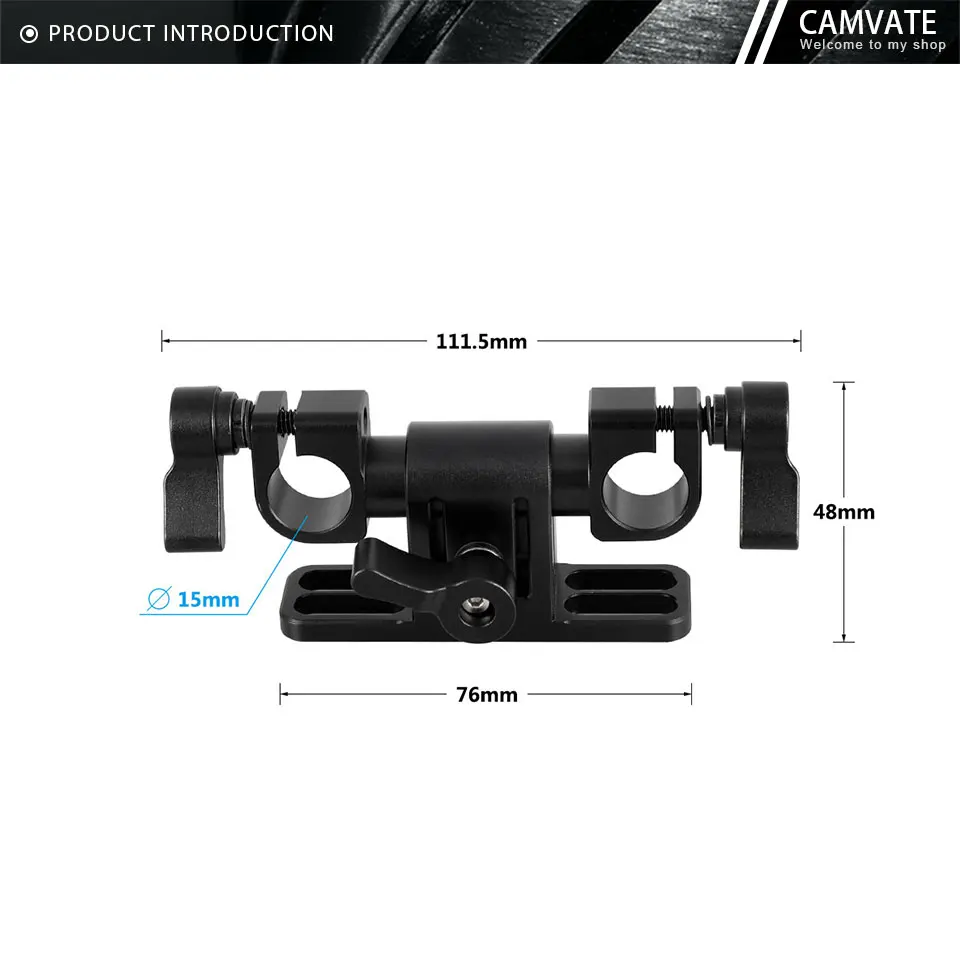 Camera Shoulder Pad With 360° Swivel 15mm Rod Clamp For DSLR Camera/Video Camco