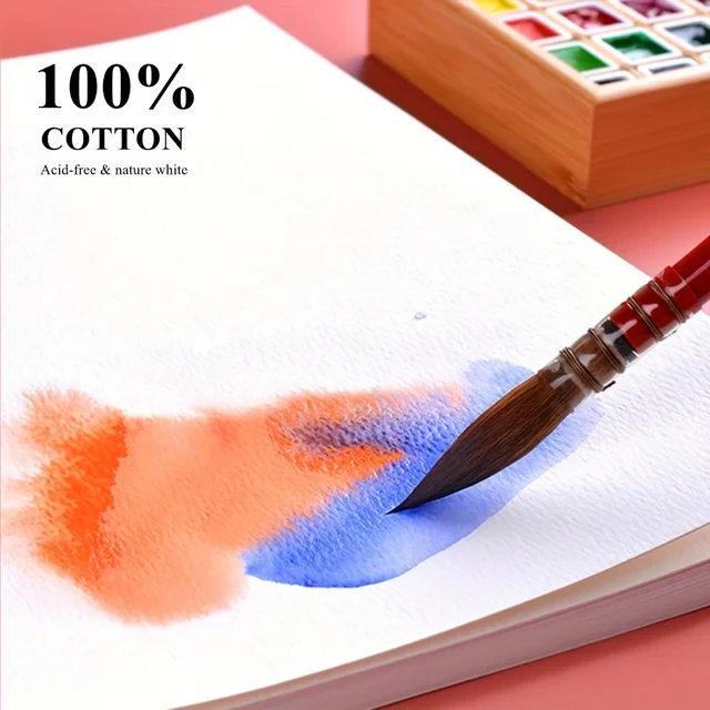 25 sheets, 300g watercolor paper, suitable for professional painting, thick paper for watercolor, drawing, origami and art schoo 4