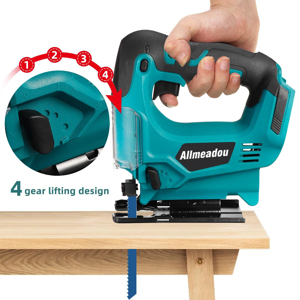 Brushless Cordless Jigsaw Multi Function Electric Jig Saw Blade