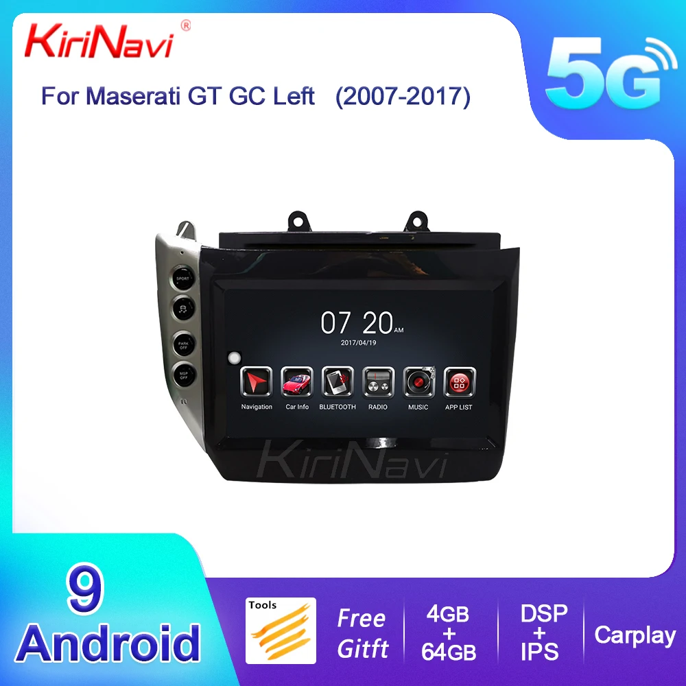 Kirinavi Android Autoradio Lettore Multimediale Dvd Per Maserati Gt Gc Granturismo 2007-2017 Autoradio Di Navigazione Gps Automatica